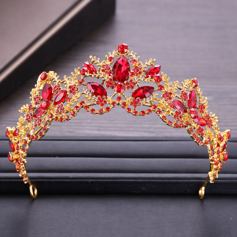 Baroque Crown European and American Hot Selling Crystal Bridal Tiara Crown Wedding Dress Accessories Bridal Jewelry Birthday Crown