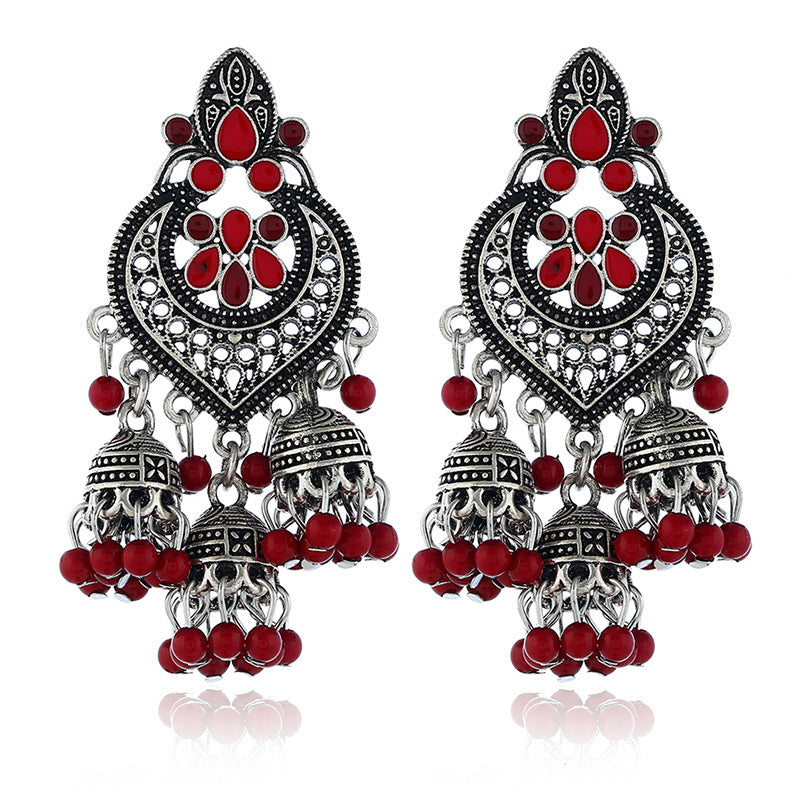 Carefully Selected Cross-Border Jewelry, European and American Fashion Tassel Earrings, Bohemian Alloy Personalized Ear Studs, Earrings, and Ear Accessories for Women