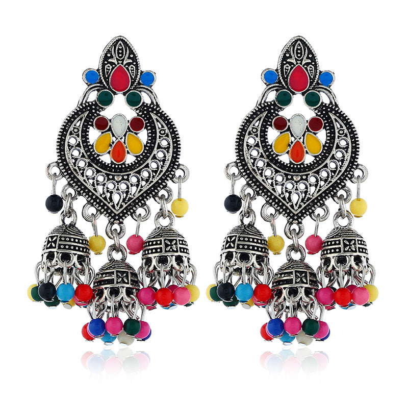 Carefully Selected Cross-Border Jewelry, European and American Fashion Tassel Earrings, Bohemian Alloy Personalized Ear Studs, Earrings, and Ear Accessories for Women