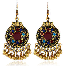 Carefully Selected Cross-Border Jewelry, European and American Fashion Tassel Earrings, Bohemian Alloy Personalized Ear Studs, Earrings, and Ear Accessories for Women