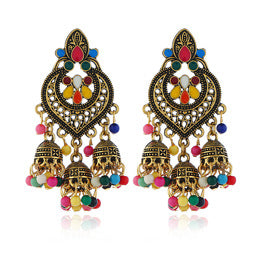 Carefully Selected Cross-Border Jewelry, European and American Fashion Tassel Earrings, Bohemian Alloy Personalized Ear Studs, Earrings, and Ear Accessories for Women
