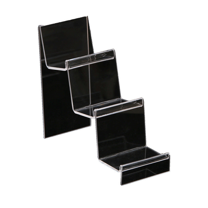 Multi-layer acrylic display stand mobile phone wallet display stand plexiglass transparent display display props