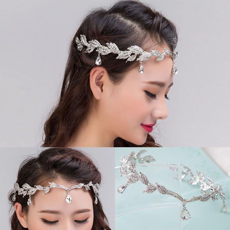 Baroque Crown European and American Hot Selling Crystal Bridal Tiara Crown Wedding Dress Accessories Bridal Jewelry Birthday Crown