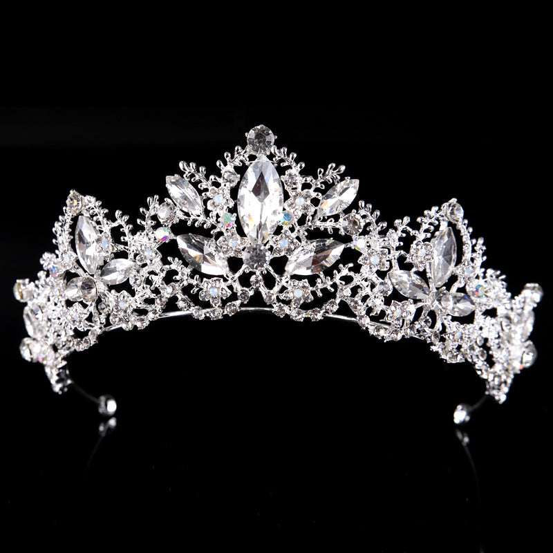 Baroque Crown European and American Hot Selling Crystal Bridal Tiara Crown Wedding Dress Accessories Bridal Jewelry Birthday Crown