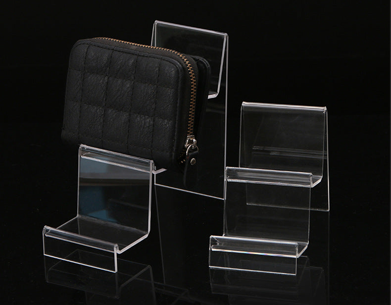 Multi-layer acrylic display stand mobile phone wallet display stand plexiglass transparent display display props