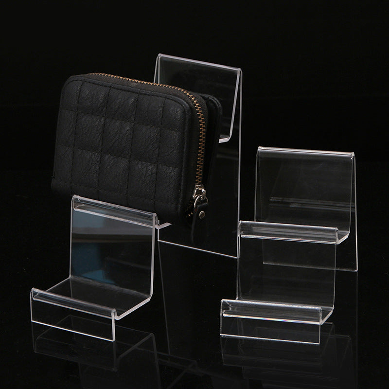 Multi-layer acrylic display stand mobile phone wallet display stand plexiglass transparent display display props