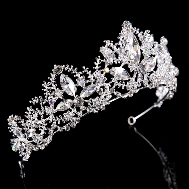Baroque Crown European and American Hot Selling Crystal Bridal Tiara Crown Wedding Dress Accessories Bridal Jewelry Birthday Crown