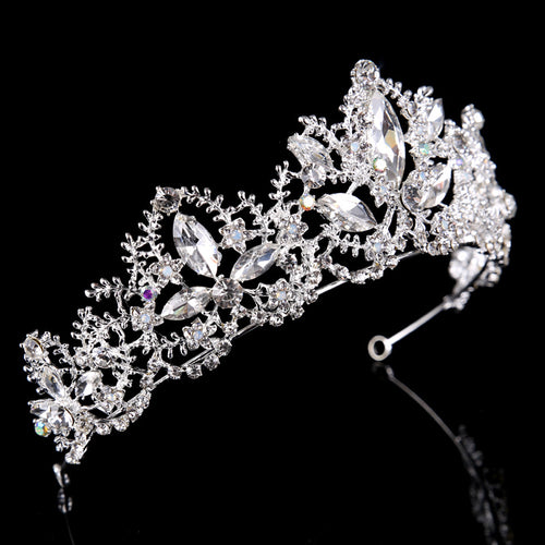 Baroque Crown European and American Hot Selling Crystal Bridal Tiara Crown Wedding Dress Accessories Bridal Jewelry Birthday Crown