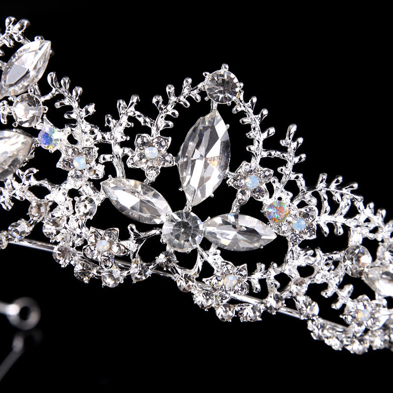 Baroque Crown European and American Hot Selling Crystal Bridal Tiara Crown Wedding Dress Accessories Bridal Jewelry Birthday Crown