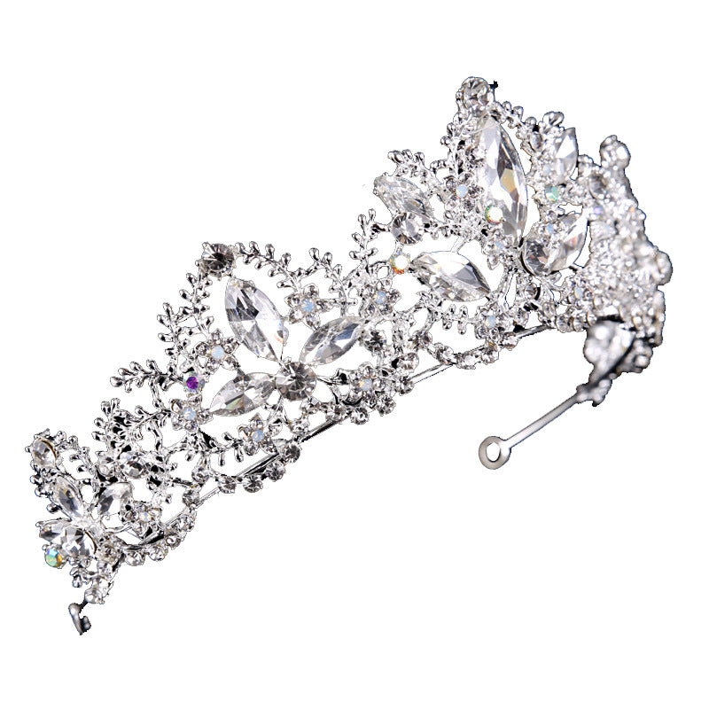 Baroque Crown European and American Hot Selling Crystal Bridal Tiara Crown Wedding Dress Accessories Bridal Jewelry Birthday Crown