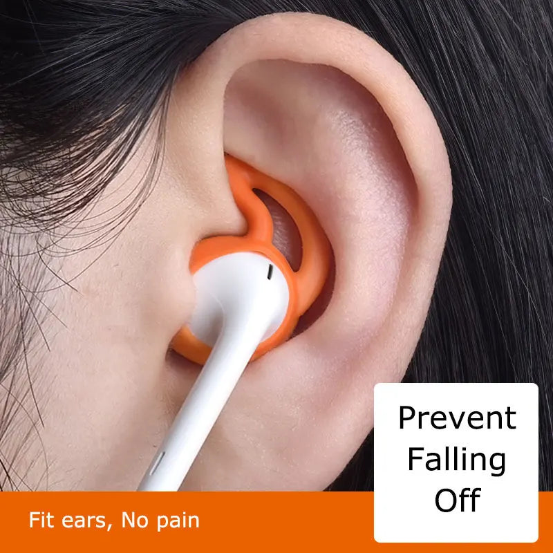 EARDECO – embouts d'écouteurs, accessoires pour écouteurs, 1 paire de coussinets d'écouteurs, étui en silicone, housse pour écouteurs, crochet d'oreille souple, housse de protection