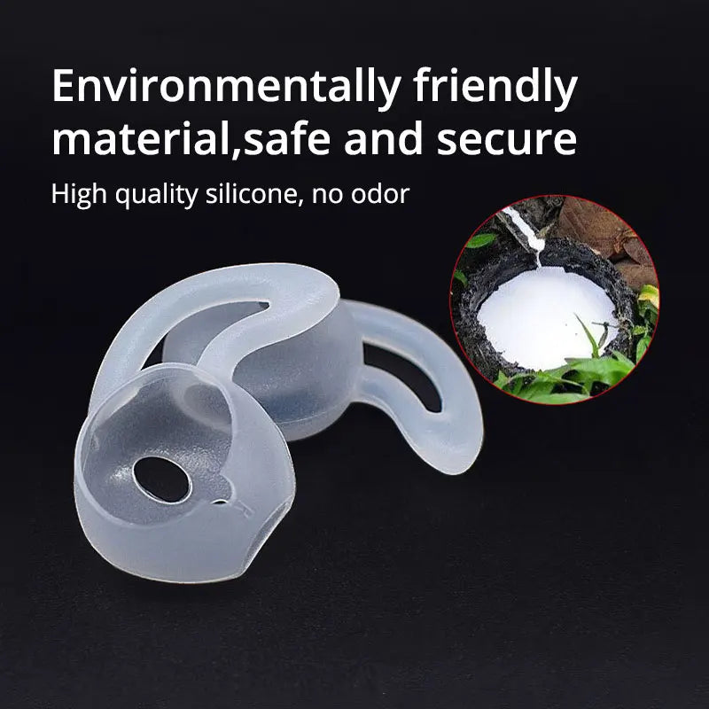 EARDECO – embouts d'écouteurs, accessoires pour écouteurs, 1 paire de coussinets d'écouteurs, étui en silicone, housse pour écouteurs, crochet d'oreille souple, housse de protection
