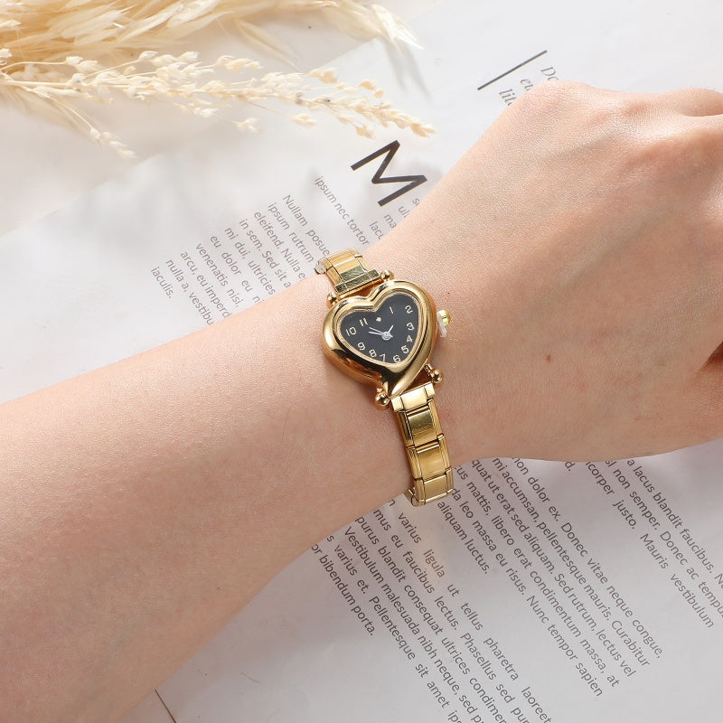 Mode femmes bricolage 9mm largeur italien élastique charme en acier inoxydable montre Bracelet Bracelet pour fête ami femme anniversaire bijoux cadeaux