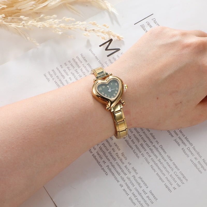 Mode femmes bricolage 9mm largeur italien élastique charme en acier inoxydable montre Bracelet Bracelet pour fête ami femme anniversaire bijoux cadeaux