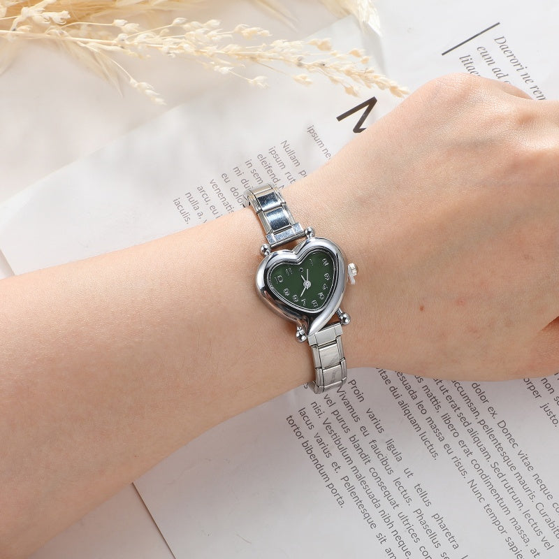 Mode femmes bricolage 9mm largeur italien élastique charme en acier inoxydable montre Bracelet Bracelet pour fête ami femme anniversaire bijoux cadeaux