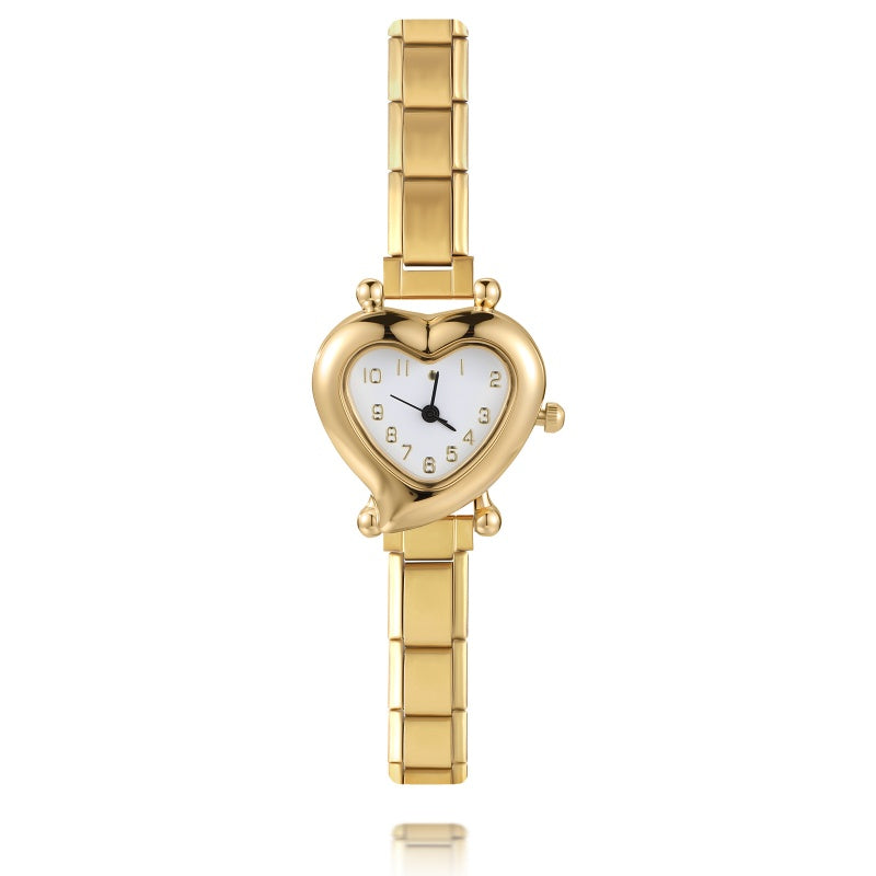 Mode femmes bricolage 9mm largeur italien élastique charme en acier inoxydable montre Bracelet Bracelet pour fête ami femme anniversaire bijoux cadeaux