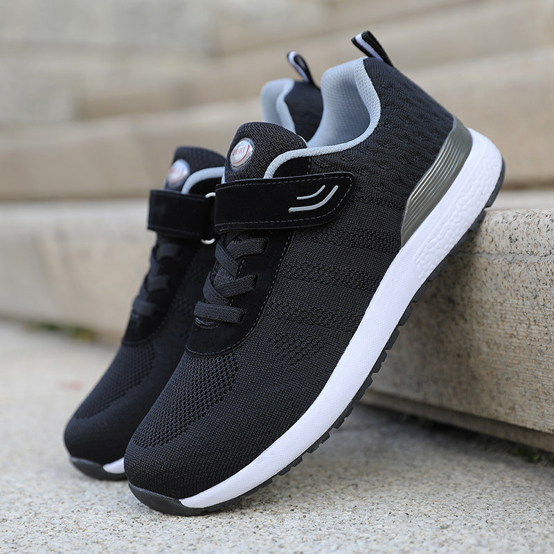 Chaussures de sport pour femmes (automne) : respirantes en maille, semelles souples, adaptées à la marche et à l'activité physique pour les femmes d'âge mûr et les seniors