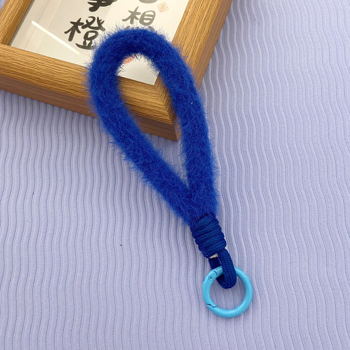 2024 New Stuffed Mobile Phone Lanyard Wrist Strap Multi-Color Short Imitation Mink Mobile Phone Case Lanyard Mobile Phone Chain