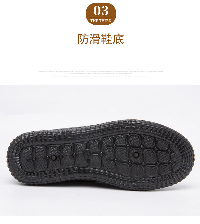 Women's shoes single-layer shoes mother's shoes soft bottom soft surface Spring and Autumn new casual comfortable non-slip flat shoes mother's shoes embroidered shoes