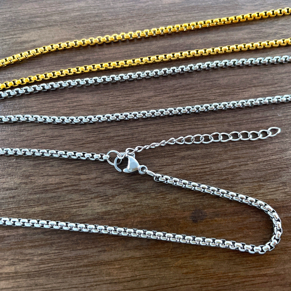 Article tendance style européen/américain – Best-seller international Collier long et épuré haut de gamme pour femme avec pendentif ovale – Vente en gros de bijoux de Qingdao