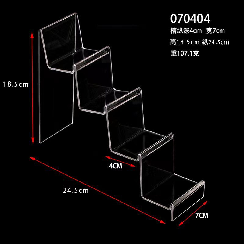 Multi-layer acrylic display stand mobile phone wallet display stand plexiglass transparent display display props