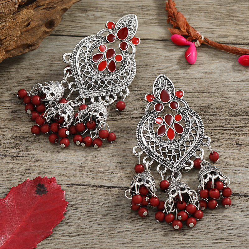 Carefully Selected Cross-Border Jewelry, European and American Fashion Tassel Earrings, Bohemian Alloy Personalized Ear Studs, Earrings, and Ear Accessories for Women