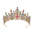 Cross Border Birthday Hair Accessories Party Headband Bridal Crown Headwear Alloy Rhinestone Headband Wedding Hot Crown Jewelry