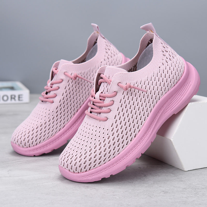 Women's Shoes, Fashionable Casual Shoes, Breathable Single Shoes, Shallow Shoes, Lightweight, Comfortable and Versatile Mesh Shoes