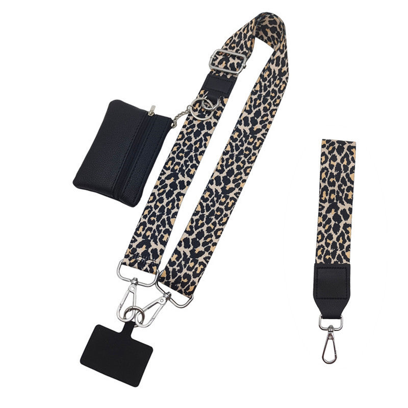Cross-border hot-selling mobile phone strap with change small bag detachable extended bag with adjustable replacement bag strap wholesale