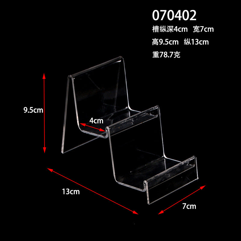 Multi-layer acrylic display stand mobile phone wallet display stand plexiglass transparent display display props
