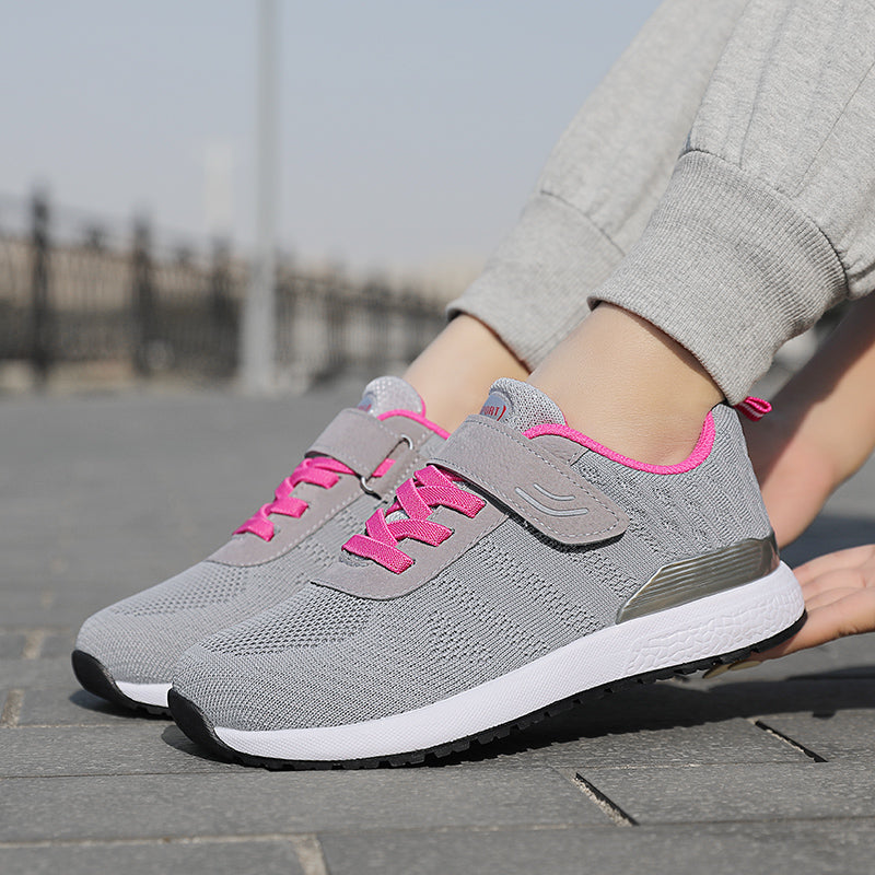 Chaussures de sport pour femmes (automne) : respirantes en maille, semelles souples, adaptées à la marche et à l'activité physique pour les femmes d'âge mûr et les seniors