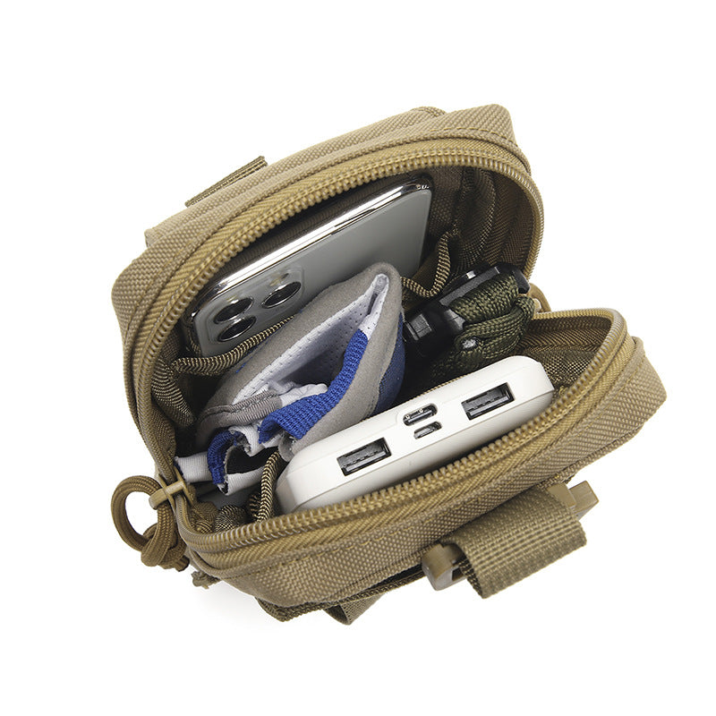 Amazon Multifunctional Molle Mobile Phone Bag Toolkit Tactical Outdoor Mobile Phone Bag Backpack Accessories Bag Miscellaneous Bag