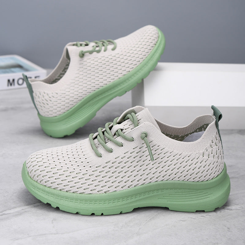 Women's Shoes, Fashionable Casual Shoes, Breathable Single Shoes, Shallow Shoes, Lightweight, Comfortable and Versatile Mesh Shoes