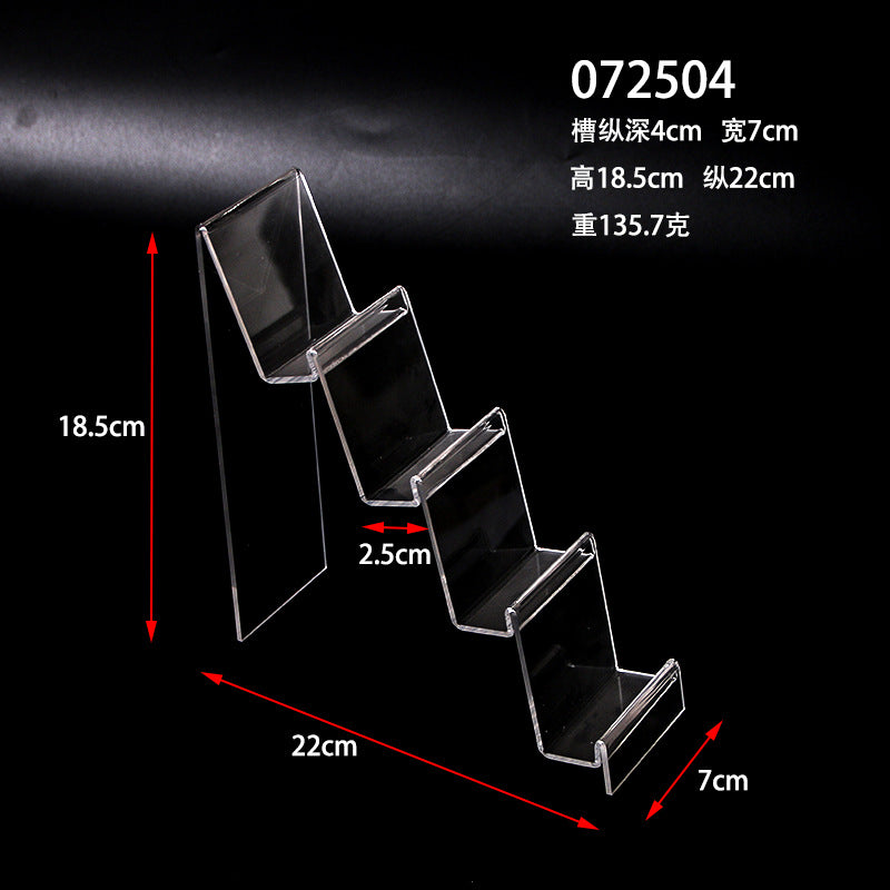 Multi-layer acrylic display stand mobile phone wallet display stand plexiglass transparent display display props
