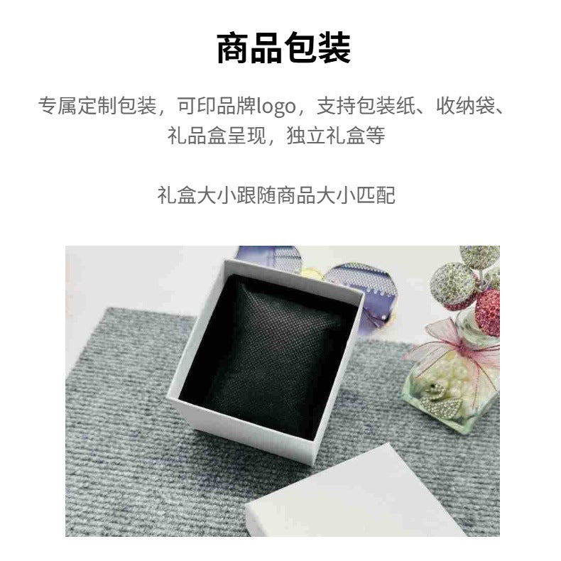 [Bross-Border Hot Item] 16-Piece Set of Various Diamond-Encrusted Watches, Diamond-Shaped Cuban Bracelets and Necklaces, Three-Piece Set