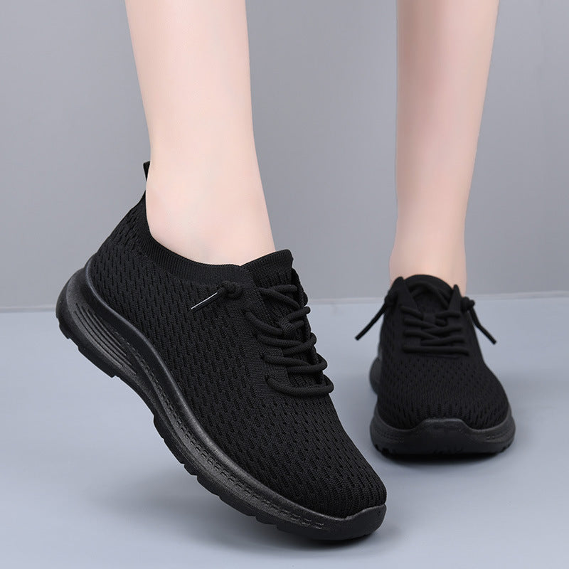Women's Shoes, Fashionable Casual Shoes, Breathable Single Shoes, Shallow Shoes, Lightweight, Comfortable and Versatile Mesh Shoes