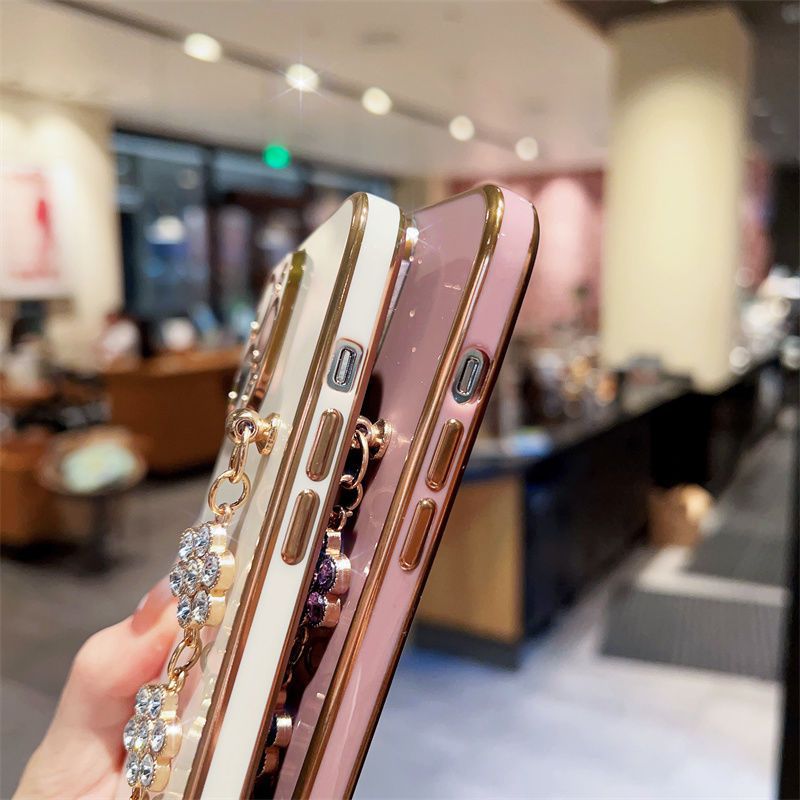 Rhinestone bracelet for Apple 15 phone case iphone13PROMAX all-inclusive Apple 11/12PR/8Plus