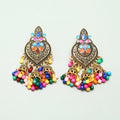 Carefully Selected Cross-Border Jewelry, European and American Fashion Tassel Earrings, Bohemian Alloy Personalized Ear Studs, Earrings, and Ear Accessories for Women
