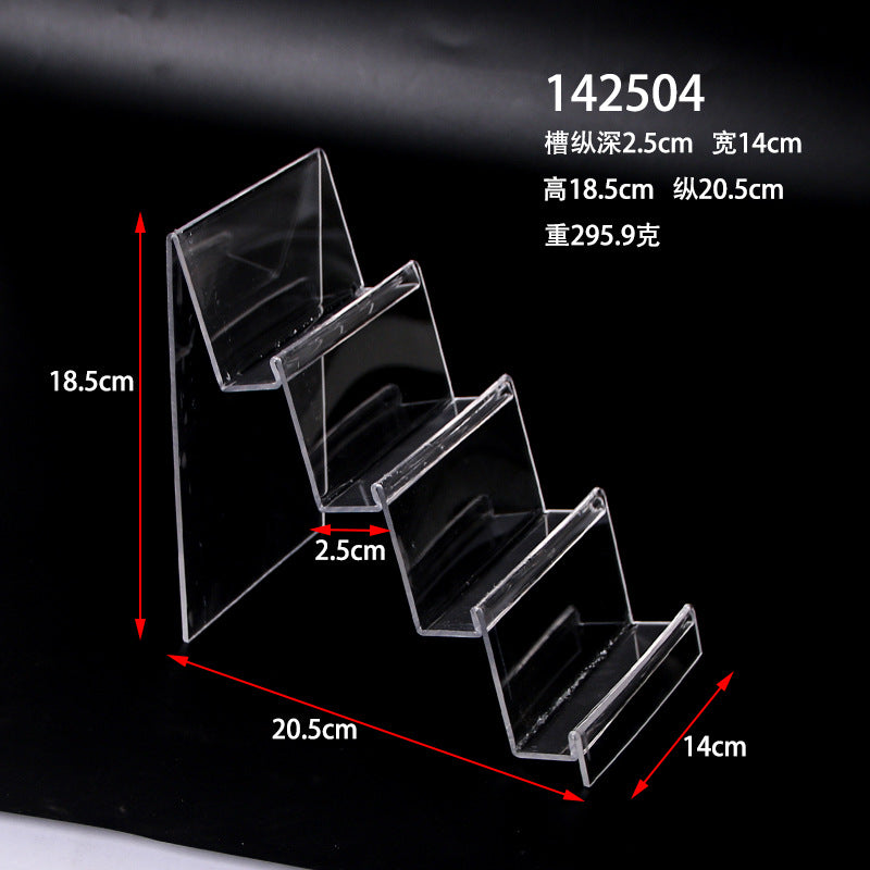 Multi-layer acrylic display stand mobile phone wallet display stand plexiglass transparent display display props