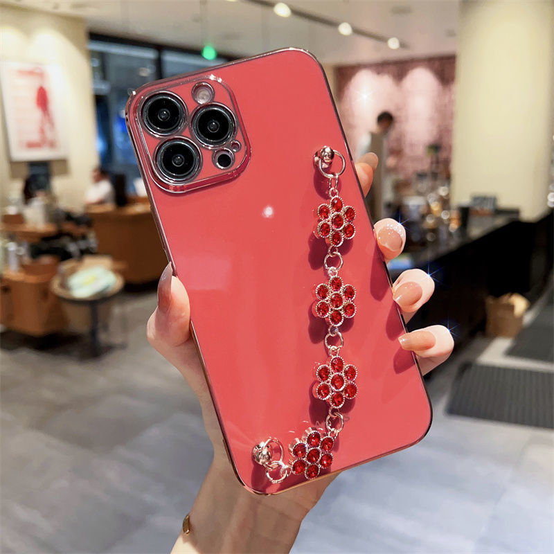Rhinestone bracelet for Apple 15 phone case iphone13PROMAX all-inclusive Apple 11/12PR/8Plus