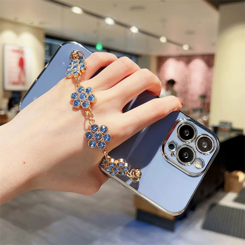 Rhinestone bracelet for Apple 15 phone case iphone13PROMAX all-inclusive Apple 11/12PR/8Plus