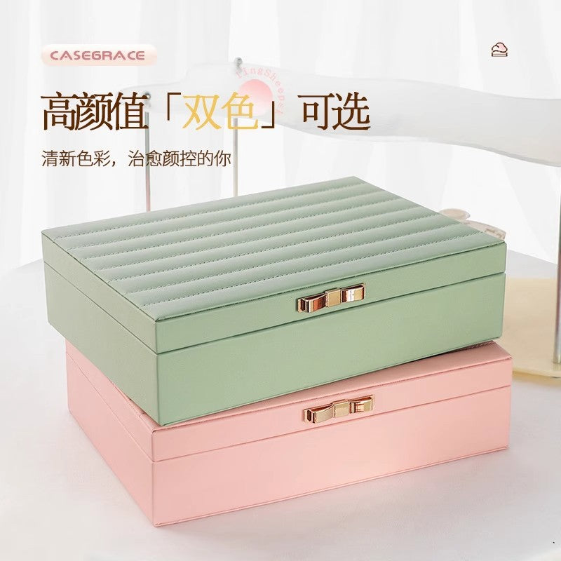 Large-Capacity Jewelry Storage Box, Jewelry Box for Hand Accessories, Rings, Earrings, Necklaces, Bracelets, and Jewelry Storage Box