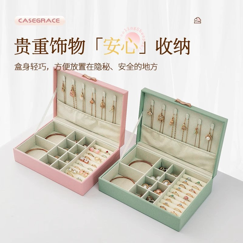 Large-Capacity Jewelry Storage Box, Jewelry Box for Hand Accessories, Rings, Earrings, Necklaces, Bracelets, and Jewelry Storage Box