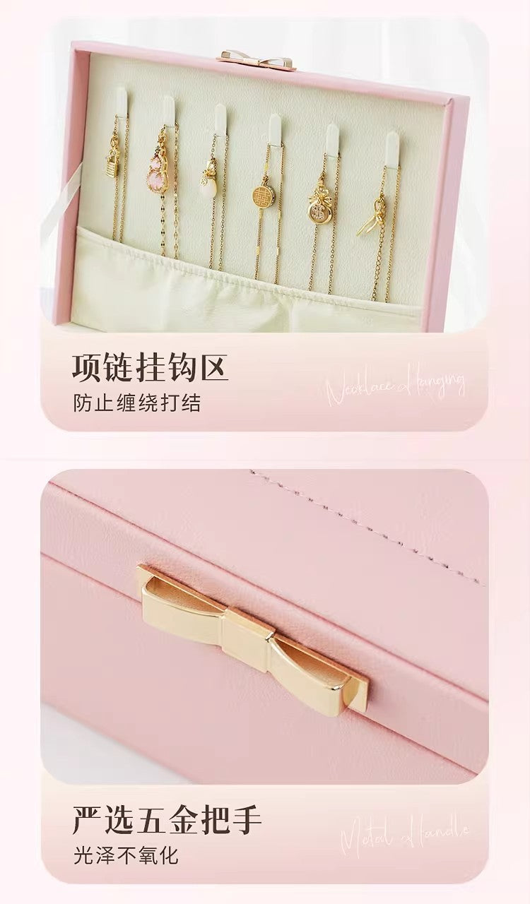 Large-Capacity Jewelry Storage Box, Jewelry Box for Hand Accessories, Rings, Earrings, Necklaces, Bracelets, and Jewelry Storage Box