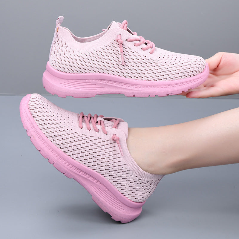 Women's Shoes, Fashionable Casual Shoes, Breathable Single Shoes, Shallow Shoes, Lightweight, Comfortable and Versatile Mesh Shoes