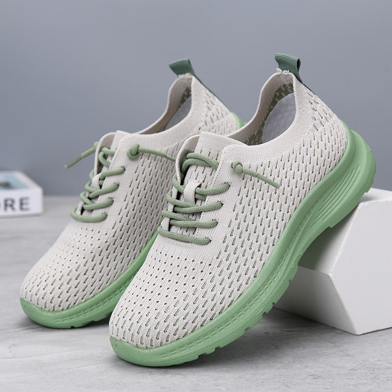 Women's Shoes, Fashionable Casual Shoes, Breathable Single Shoes, Shallow Shoes, Lightweight, Comfortable and Versatile Mesh Shoes