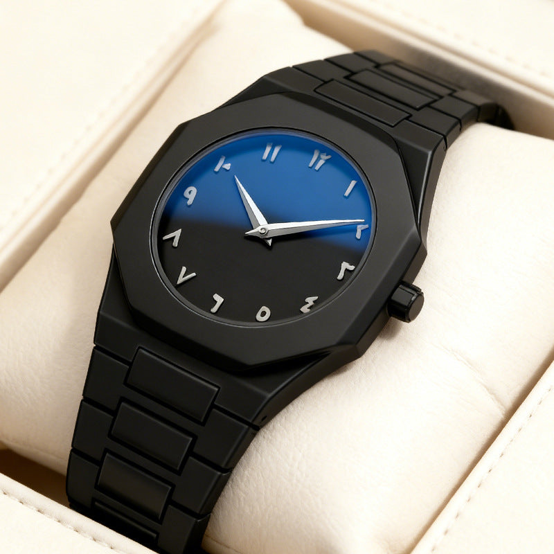 Arabic Numerals Hot Quartz Watch Casual Simple High Sense Neutral Waterproof Watch Southeast Asia Europe and America Flow