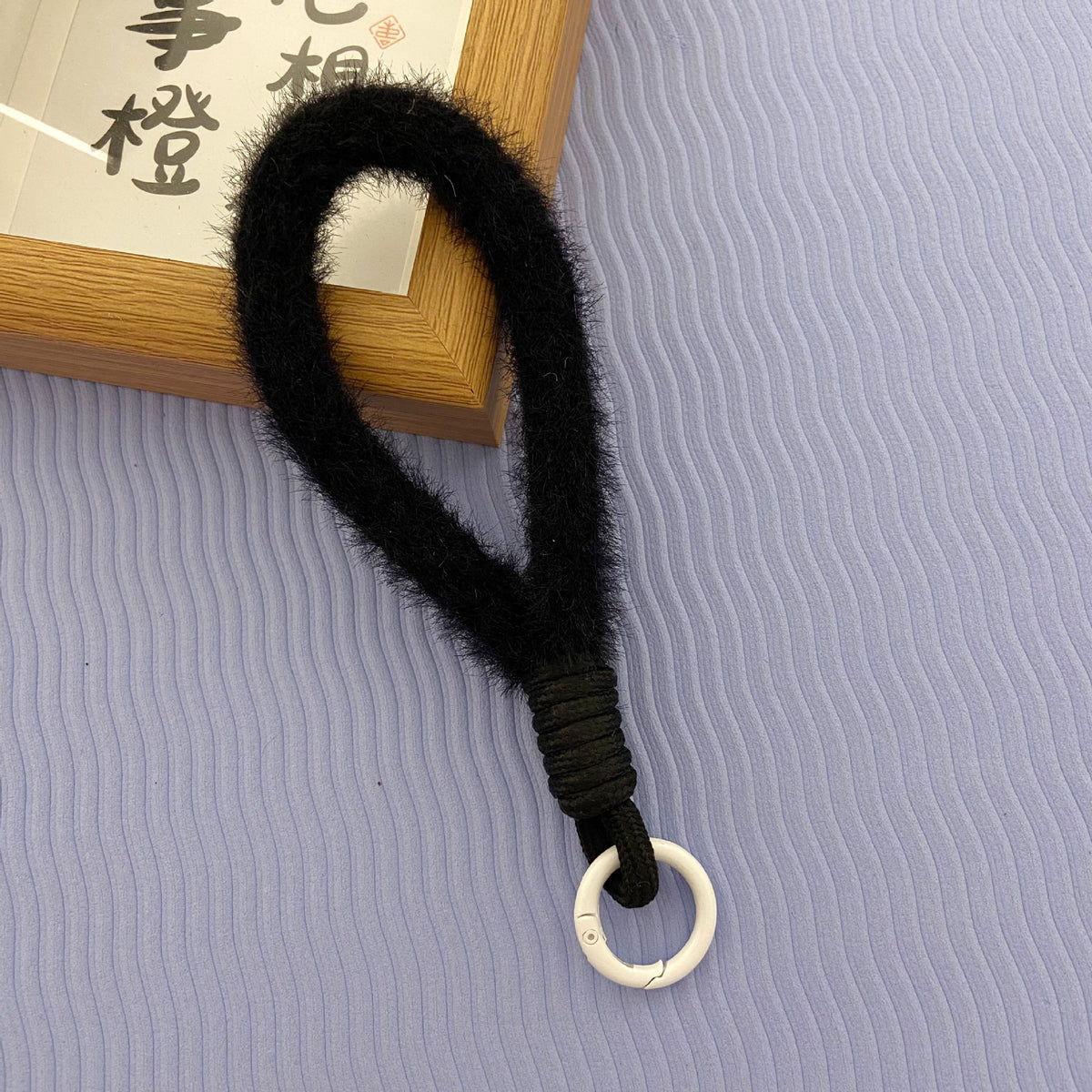 2024 New Stuffed Mobile Phone Lanyard Wrist Strap Multi-Color Short Imitation Mink Mobile Phone Case Lanyard Mobile Phone Chain