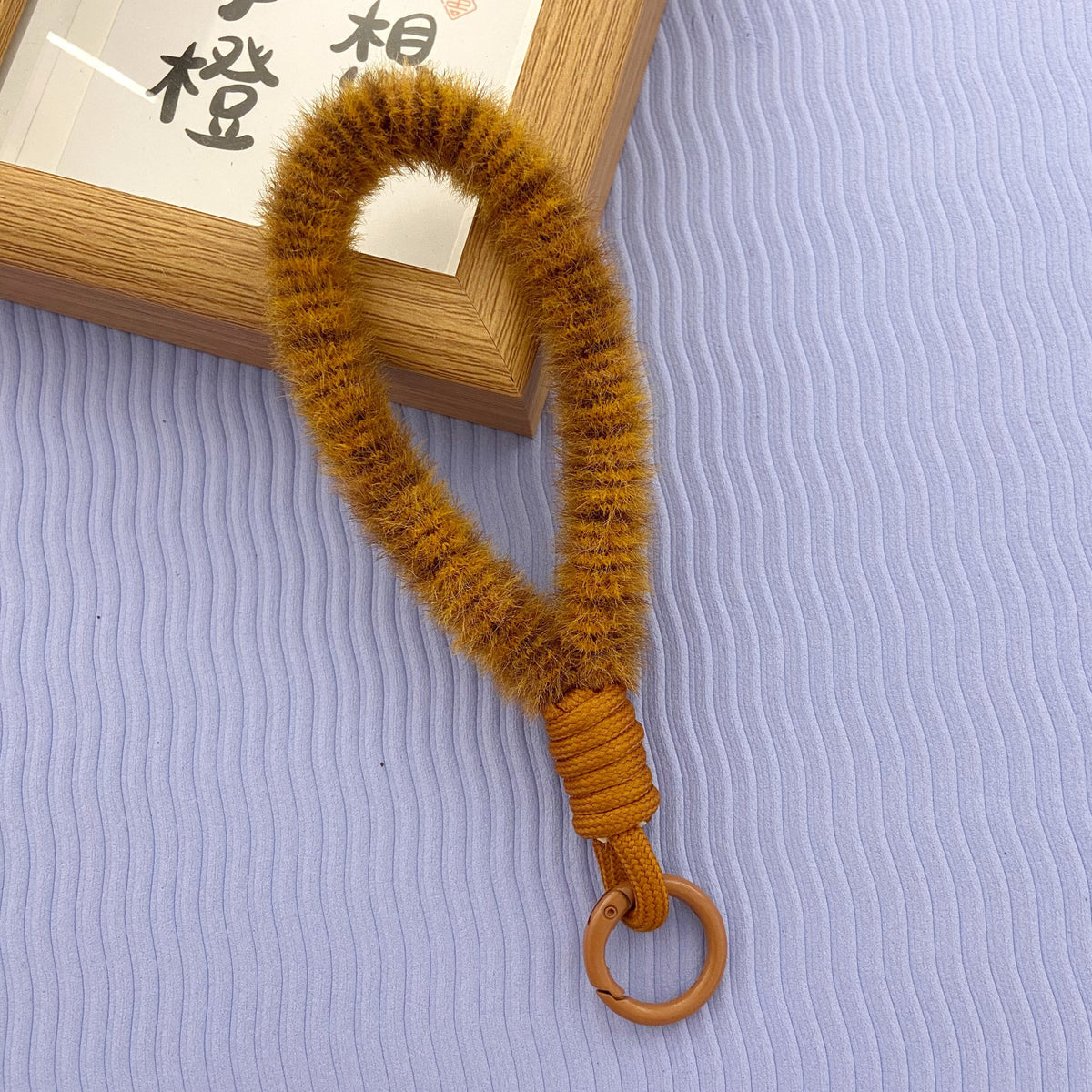 2024 New Stuffed Mobile Phone Lanyard Wrist Strap Multi-Color Short Imitation Mink Mobile Phone Case Lanyard Mobile Phone Chain