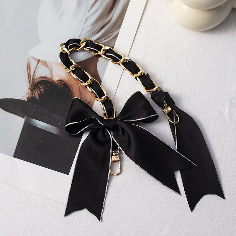 Mobile Phone Chain Braided Wrist Hanging High-End Short Mobile Phone Lanyard Shell Chain Mobile Phone Lanyard Hanging Handmade Silk Scarf